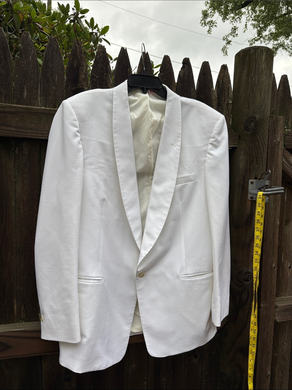 Miami Vice for After Six 44L white vintage blazer!!